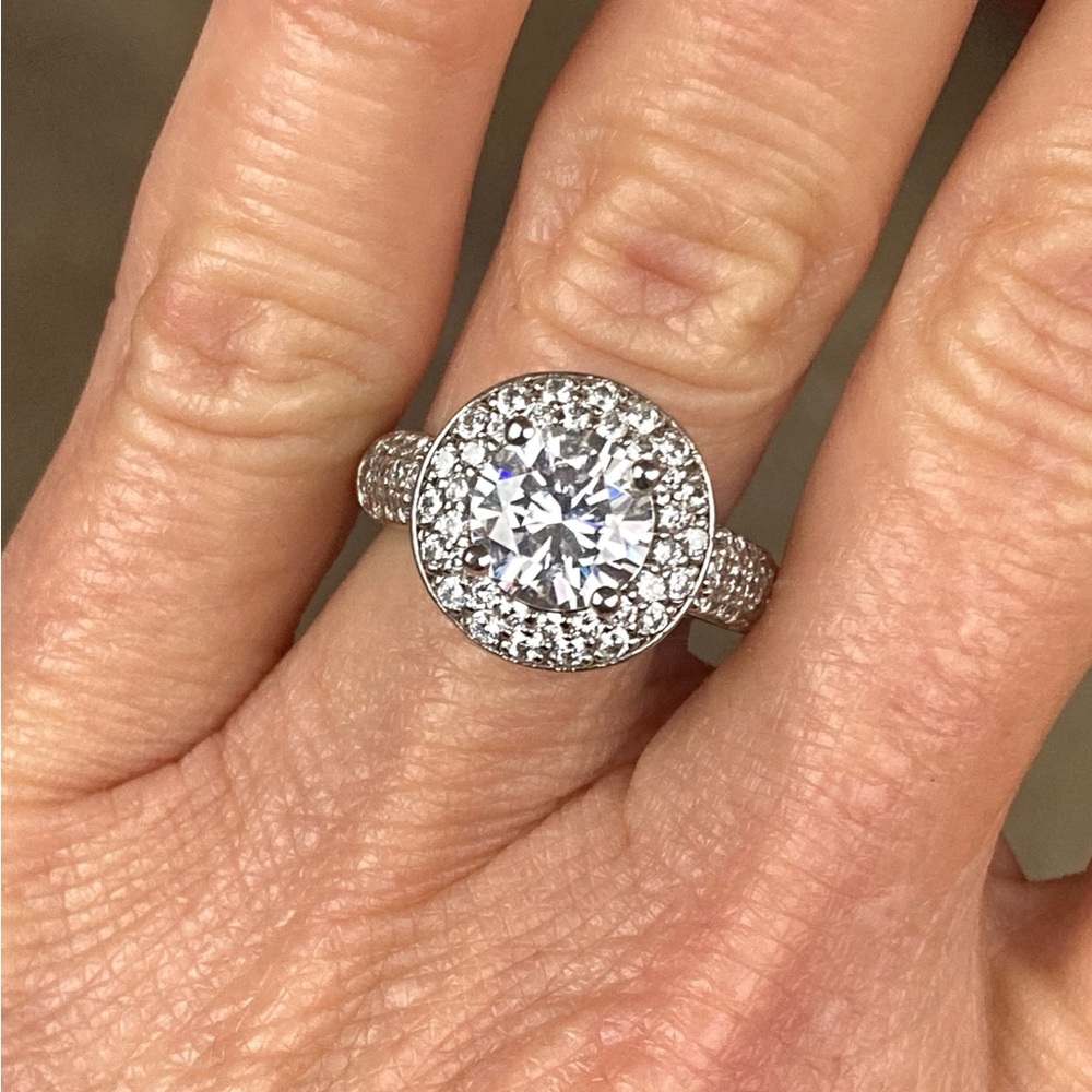 Sterling and CZ Ring